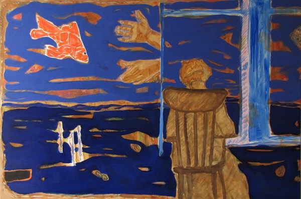 Flowing fish II - 40x60 - oil on canvas